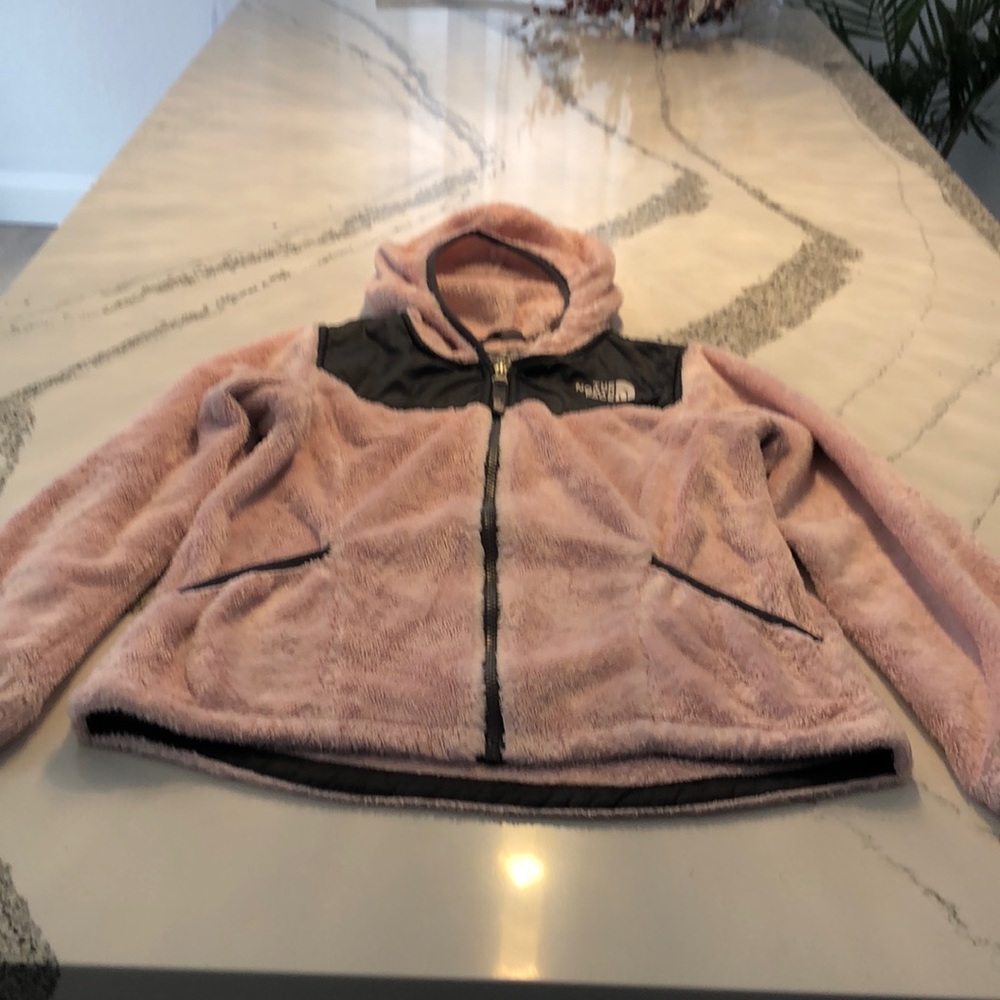 Pink The North Face jacket for girl size 10/12